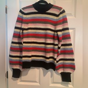 Ganni multicolored stripe sweater